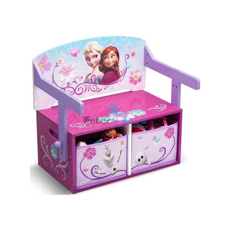 Mobilier 2 in 1 pentru depozitare jucarii Disney Frozen
