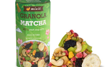 Matcha în combinații surprinzătoare: Mixit lansează Granola din cuptor – Matcha & fructe